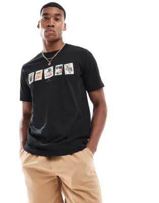 Shop Ps By Paul Smith T-shirt With Card Print In Black