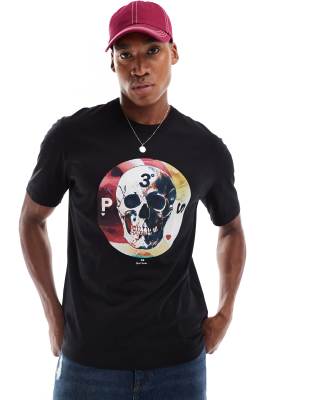 PS Paul Smith PS Paul Smith t-shirt with skull print in black