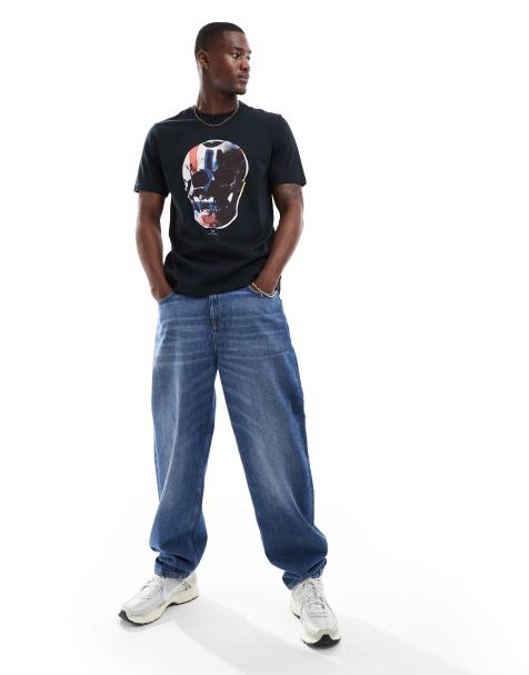 PS Paul Smith t-shirt with skull print in navy - view 1