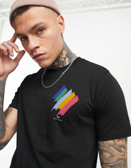 Tシャツ・カットソー Paul Smith T-Shirt With Print Men's White 'PS Logo' T-Shirt