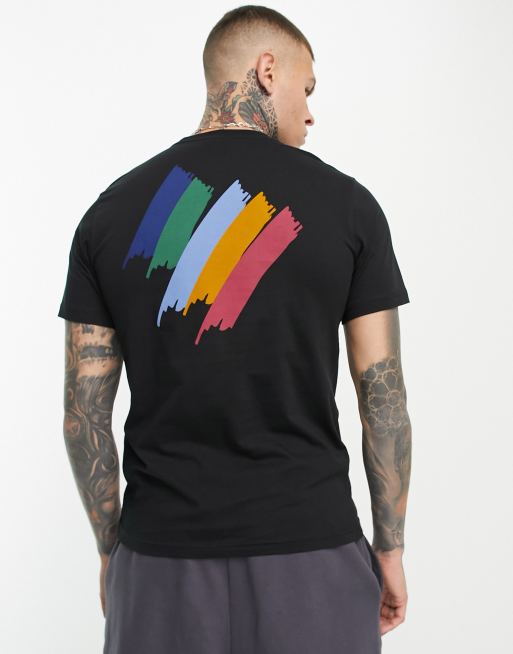 PS Paul Smith t-shirt with stripe back print in black to ASOS | ASOS