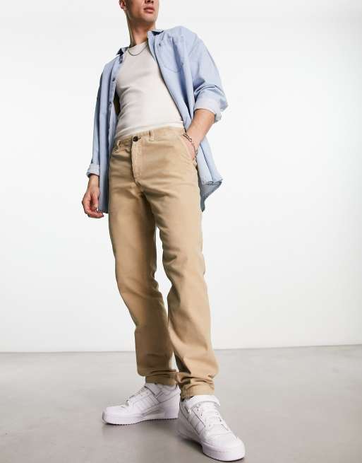 PS Paul Smith tapered fit cord pants in light beige