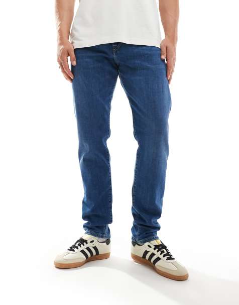 PS Paul Smith tapered fit jeans in mid wash blue - view 1