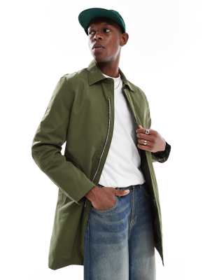 Ps By Paul Smith Trench Coat In Green