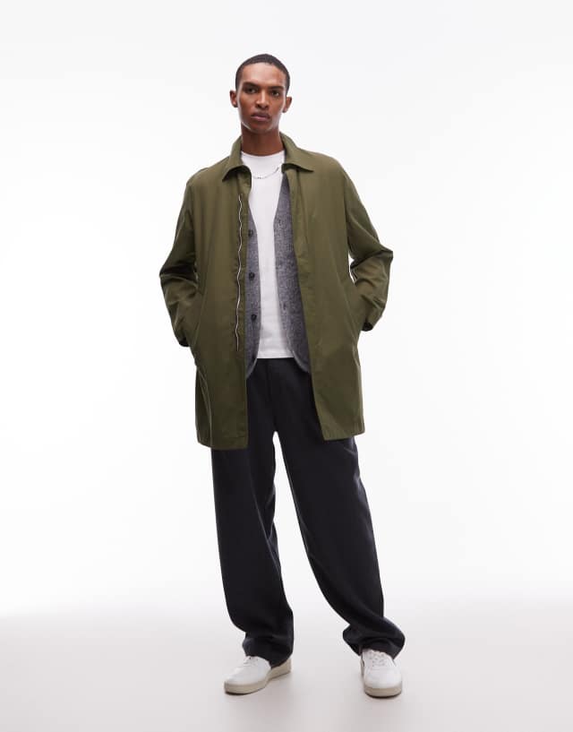 PS Paul Smith◆PY-BM-77326/MK.202117 Pコート PS Paul Smith trench coat in green | ASOS