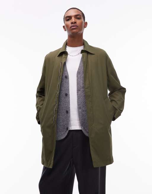 PS Paul Smith trench coat in green | ASOS