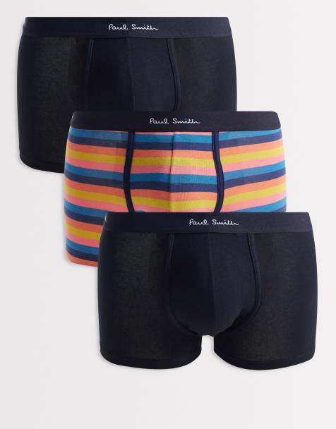 PS Paul Smith trunks 3 pack with black waistband in multi - view 1