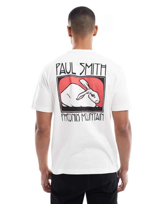 PS Paul Smith – Vit t-shirt i regular fit med 'Phoenix MT'-logga, 5 av 5