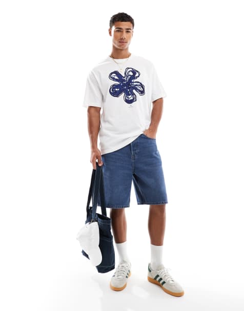 PS Paul Smith – Vit t-shirt med blomtryck och logga - view 1