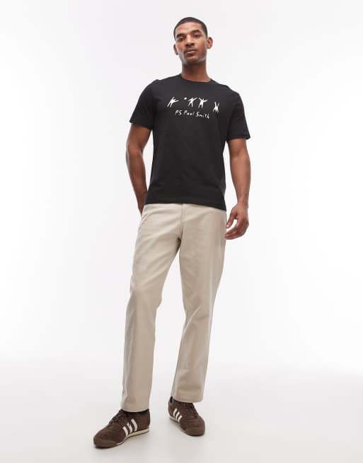 PS Paul Smith volleyball graphic casual fit t-shirt in black, 2 of 5