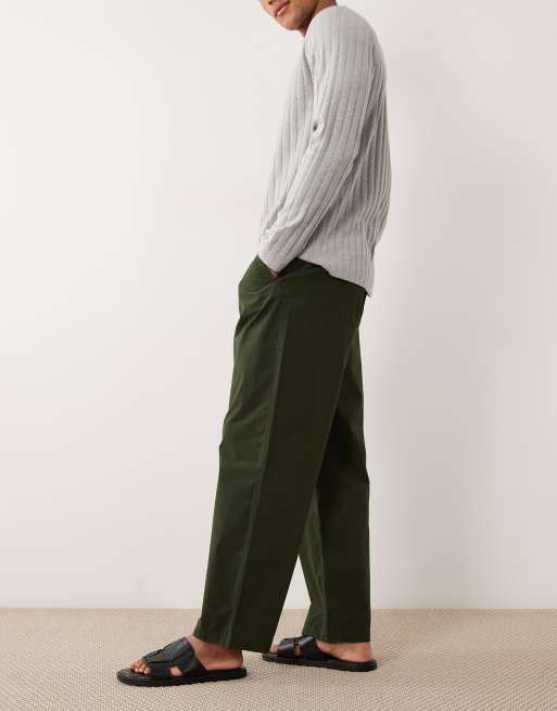 PS Paul Smith workwear chino trousers in dark green, 3 of 5