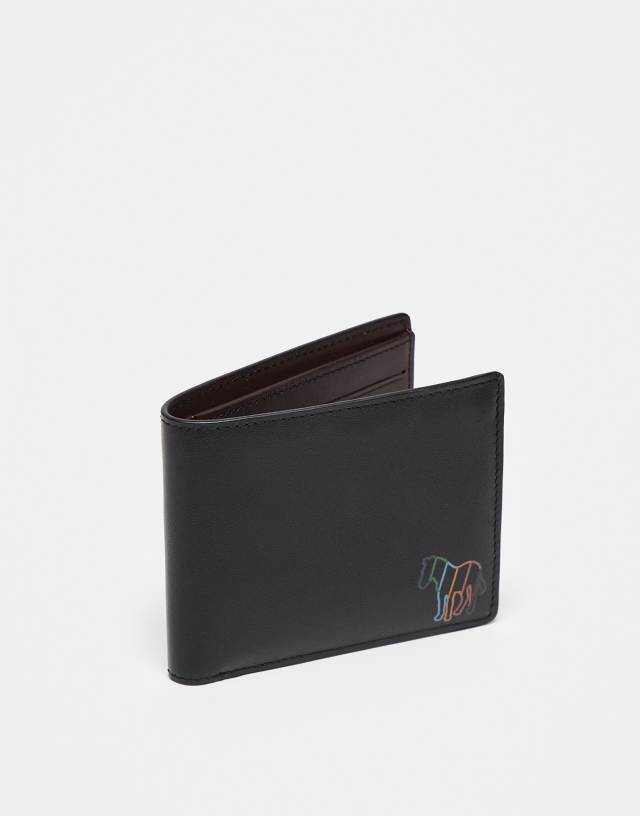 PS Paul Smith - zebra billfold wallet in black