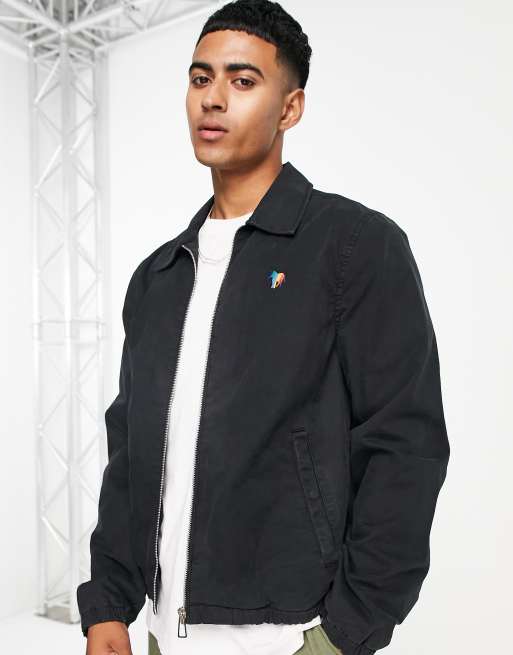 PS Paul Smith zebra coach jacket in black