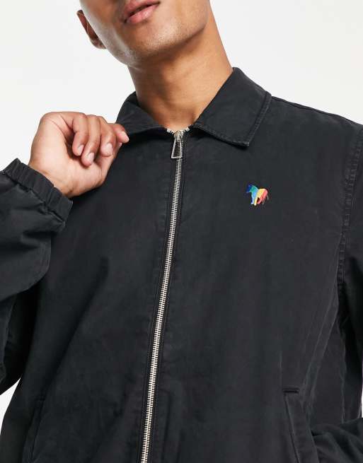 PS Paul Smith zebra coach jacket in black