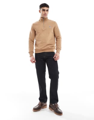 PS BY PAUL SMITH ZEBRA ICON LOGO HALF ZIP SWEATSHIRT 