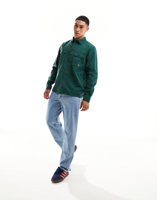 PS Paul Smith zebra logo 2 pocket casual fit twill overshirt in