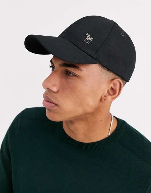 PS Paul Smith zebra logo baseball cap in black | ASOS