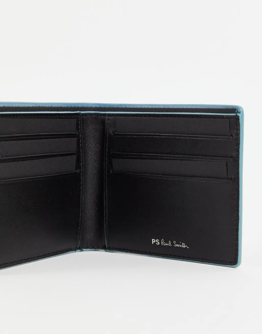 PS Paul Smith zebra logo leather billfold wallet in black, 3 of 4