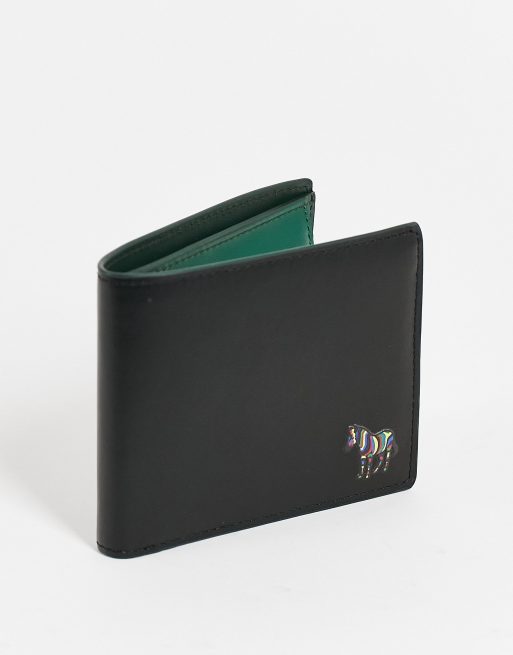 Verschillende goederen zoals dat Tien PS Paul Smith zebra logo leather wallet in black | ASOS