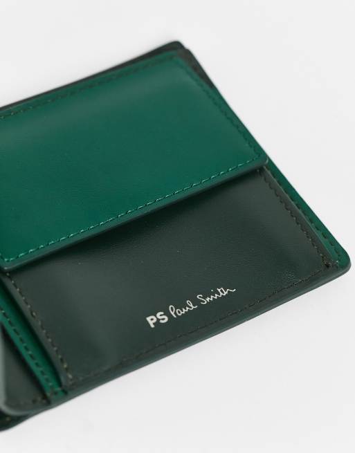 PS Paul Smith zebra logo leather wallet in black | ASOS