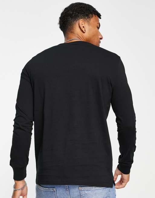 ASOS DESIGN muscle long sleeve T-shirt with cut outs in all over print