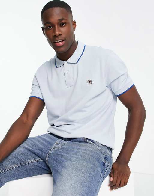 PS Paul Smith zebra logo polo in blue