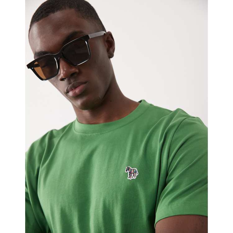 PS Paul Smith zebra logo regular fit T-shirt in green | ASOS