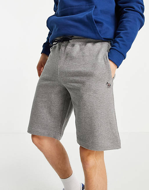 Mens Clothing Activewear PS by Paul Smith Zebra Logo Sweat Shorts in Grey for Men gym and workout clothes Sweatshorts 