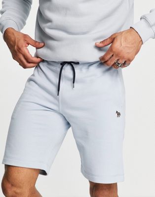 PS Paul Smith zebra logo sweat shorts in light blue - ASOS Price Checker