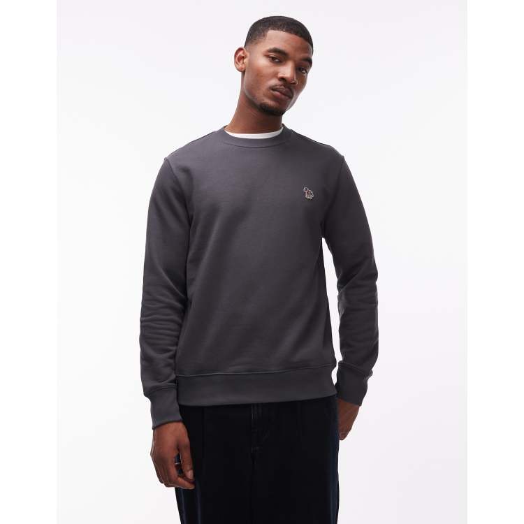 PS Paul Smith zebra logo sweatshirt in dark gray | ASOS