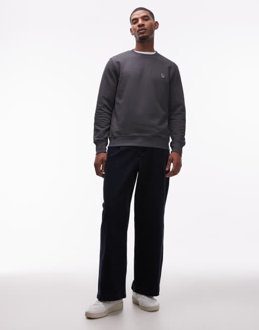 PS Paul Smith zebra logo sweatshirt in dark gray, 2 of 5
