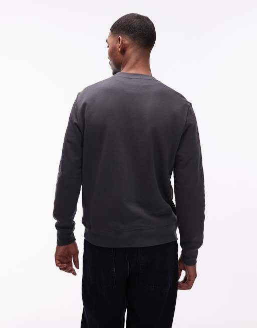 PS Paul Smith zebra logo sweatshirt in dark grey, 3 of 5