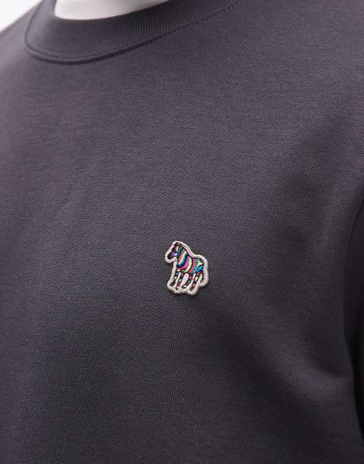 PS Paul Smith zebra logo sweatshirt in dark grey, 5 of 5