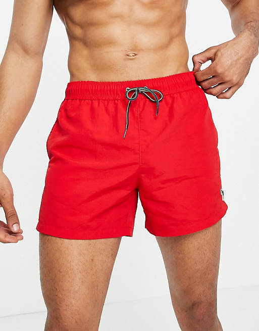 PS Paul Smith zebra logo swim shorts in red