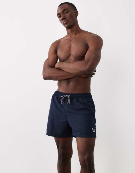 PS Paul Smith zebra logo swimwear shorts in navy - view 1