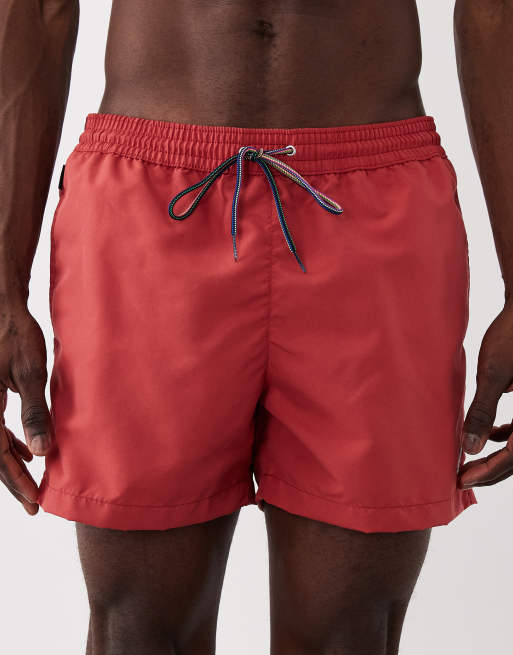 PS Paul Smith zebra logo swimwear shorts in orange | ASOS