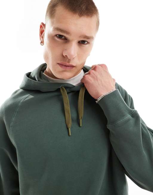 PS Paul Smith – Zielona bluza z kapturem o regularnym kroju z logo, 3 z 4