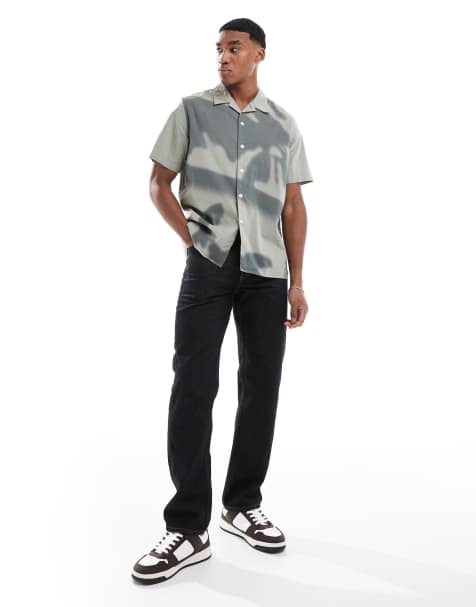 PS Paul Smith short sleeve shadow print shirt in green