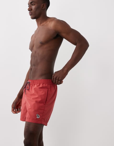 PS Paul Smith - Zwemshort met zebralogo in oranje - view 1