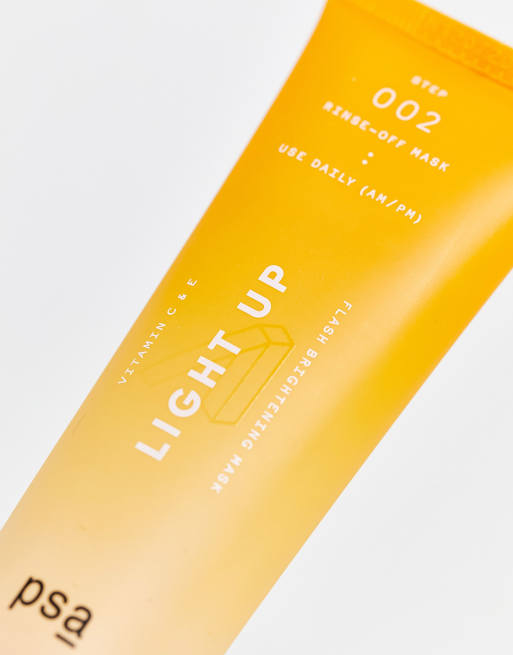 PSA Skin – LIGHT UP Vitamin C & E Flash Brightening Mask – Rozświetlająca maseczka do twarzy z witaminą C i E 50 ml, 3 z 4