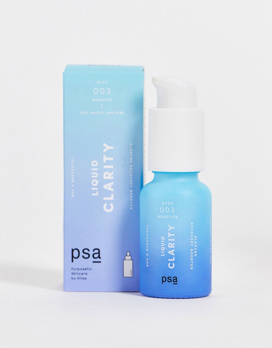 PSA Skin LIQUID CLARITY BHA & Bakuchiol Blemish Recovery Booster 0.5 fl oz-No color