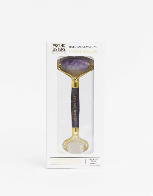 Psychic Sisters - Ansigtsruller med ametyst og klar quartz