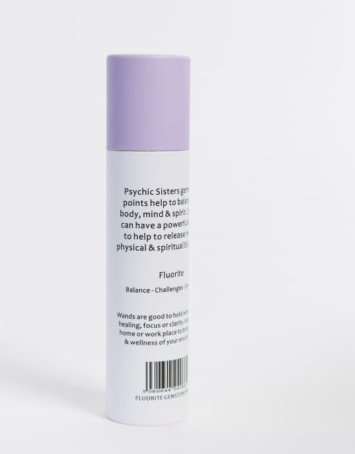 Psychic Sisters Flourite Wand healing and meditation crystal point, 4 of 4