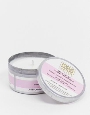 Psychic Sisters Love Detox Crystal Infused Affirmation Candle - ASOS Price Checker