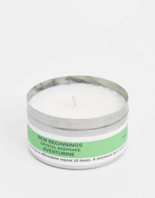 Psychic Sisters - New Beginnings - Bougie infusée de cristaux-Pas de couleur