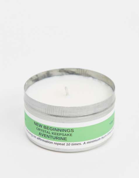 Psychic Sisters New Beginnings Crystal Infused Affirmation Candle - view 1