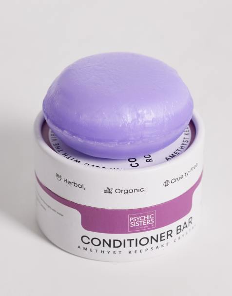 Psychic Sisters Rosemary and Biotin Conditioner with Hidden Amethyst Gemstone Heart - view 1