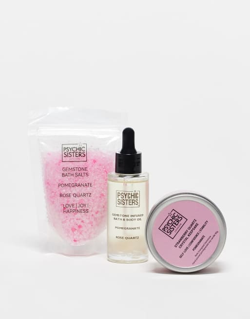Psychic Sisters – Rosenkvarts – Set med tre produkter