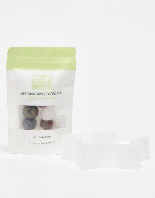 Psychic Sisters – Star Dish & New Beginnings Crystals – Set med kristaller