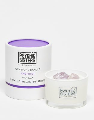 Psychic Sisters Psychic Sisters x ASOS Exclusive Amethyst Gemstone Candle 100g-No colour